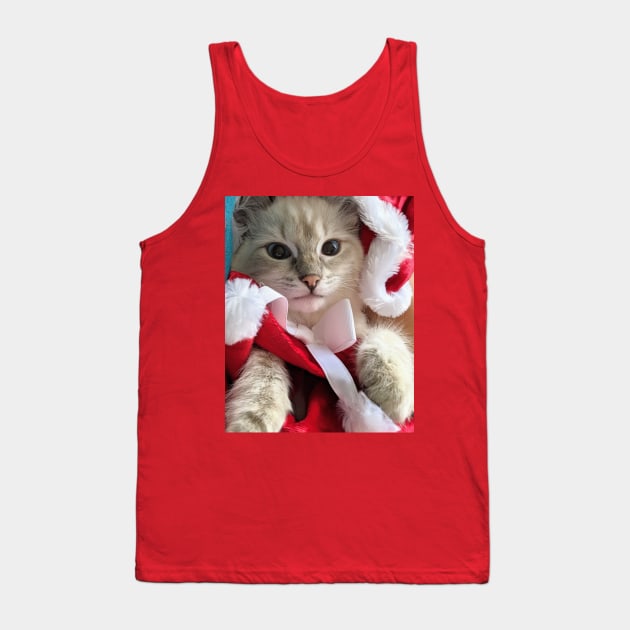 Saoirse ragdoll Santa baby Tank Top by Fluffyragdollkittens